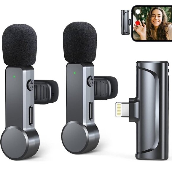 Wireless Lavalier Microphone Set for iPhone - Picture 2 of 11